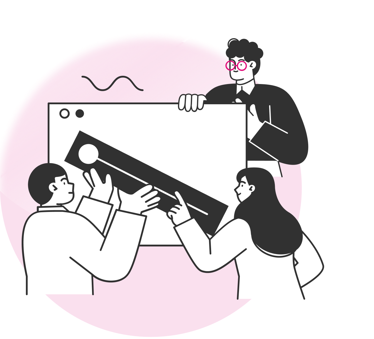 Developer working on laptop