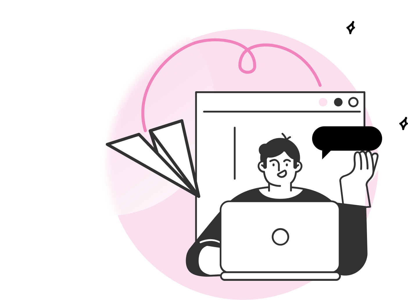 Developer working on laptop